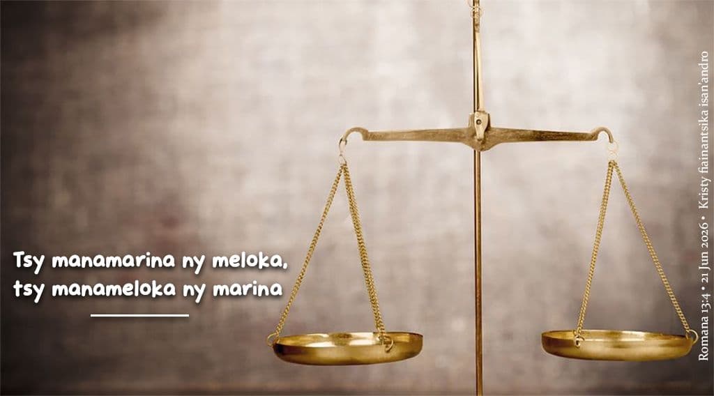 Tsy manamarina ny meloka, tsy manameloka ny marina